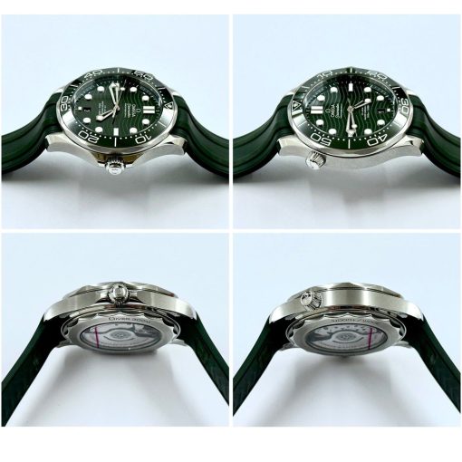 Omega Watch Seamaster Diver 21032422010001 Green Dial Strap 42mm Men’s Watch