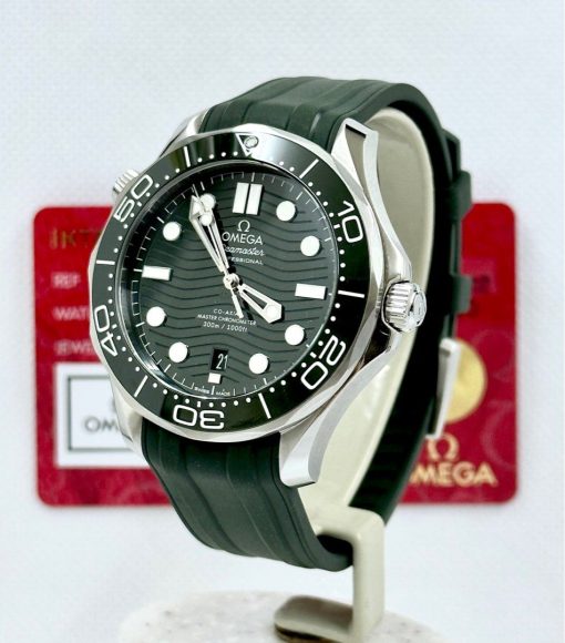 Omega Watch Seamaster Diver 21032422010001 Green Dial Strap 42mm Men’s Watch