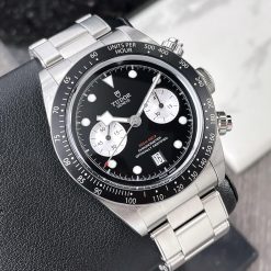 Tudor Black Bay Chrono Steel Bracelet Black Reverse Panda Dial 41mm