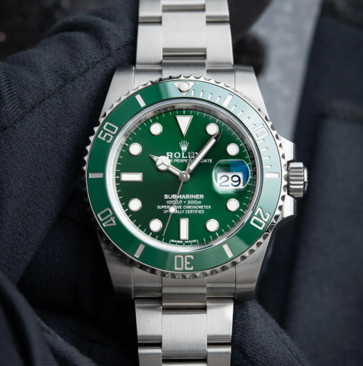 Rolex Submariner Oyster Perpetual Hulk 116610LV Green Dial Steel Bracelet 40mm Men’s Watch