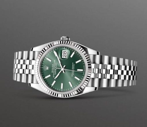 Rolex Datejust Oyster, 36 mm, Oystersteel and white gold