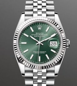 Rolex Datejust Oyster, 36 mm, Oystersteel and white gold