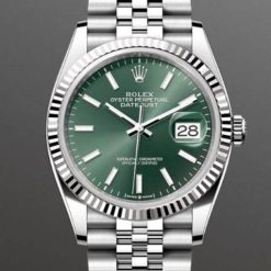 Rolex Datejust Oyster, 36 mm, Oystersteel and white gold ( Replica )