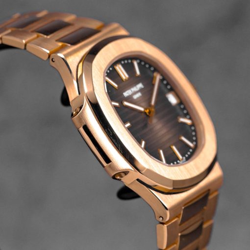 Patek Philippe Nautilus 5711/1R Brown Dial Rose Gold Plated 40mm Case Size Men’s Watch