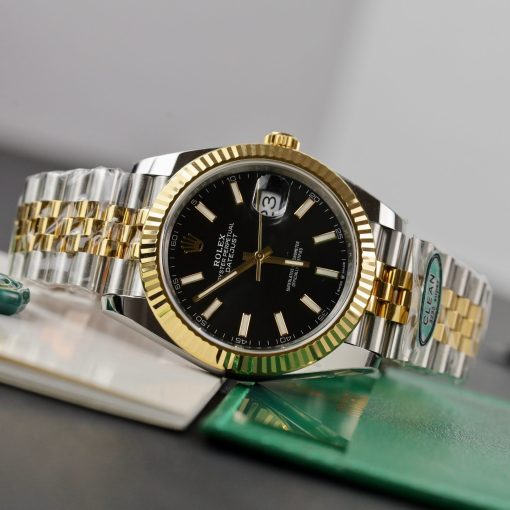 Rolex Datejust 41mm 126331 Gold Plated Chocolate Dial Steel Men’s Watch