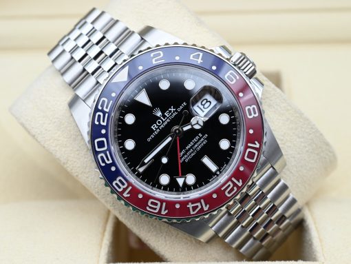 Rolex GMT-Master II Oyster Pepsi Stainless Steel Black Dial 40mm 126710BLRO Steel Men’s Watch