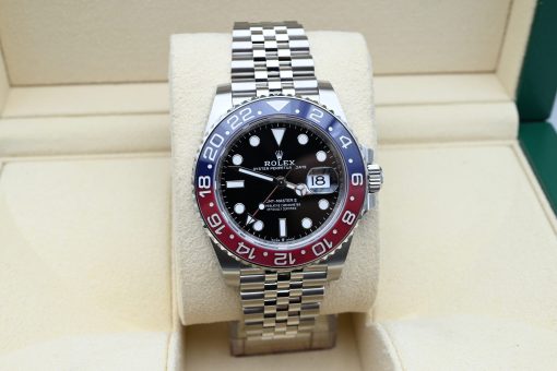 Rolex GMT-Master II Oyster Pepsi Stainless Steel Black Dial 40mm 126710BLRO Steel Men’s Watch